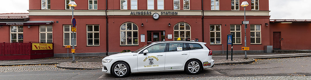 Taxi Alingsås vid Alingsås station